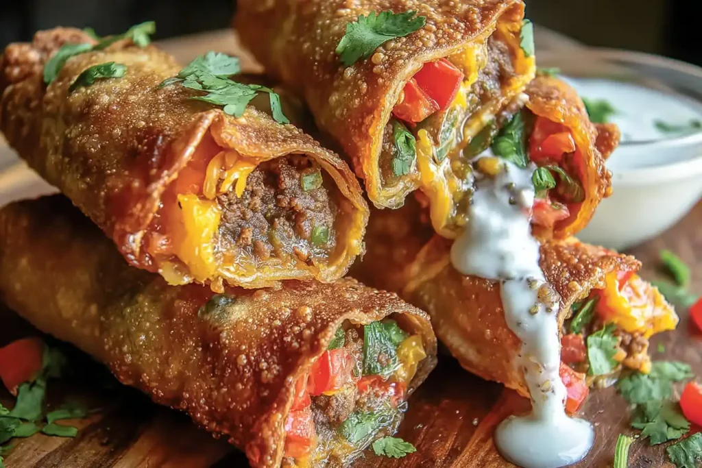 Nacho Egg Rolls