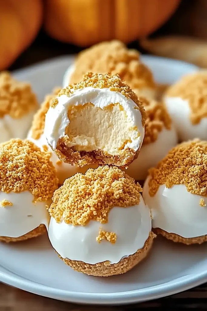 No-Bake Pumpkin Cheesecake Balls