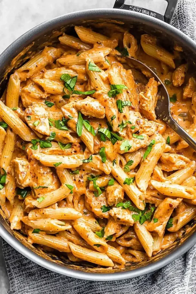 One Pot Creamy Cajun Chicken Pasta