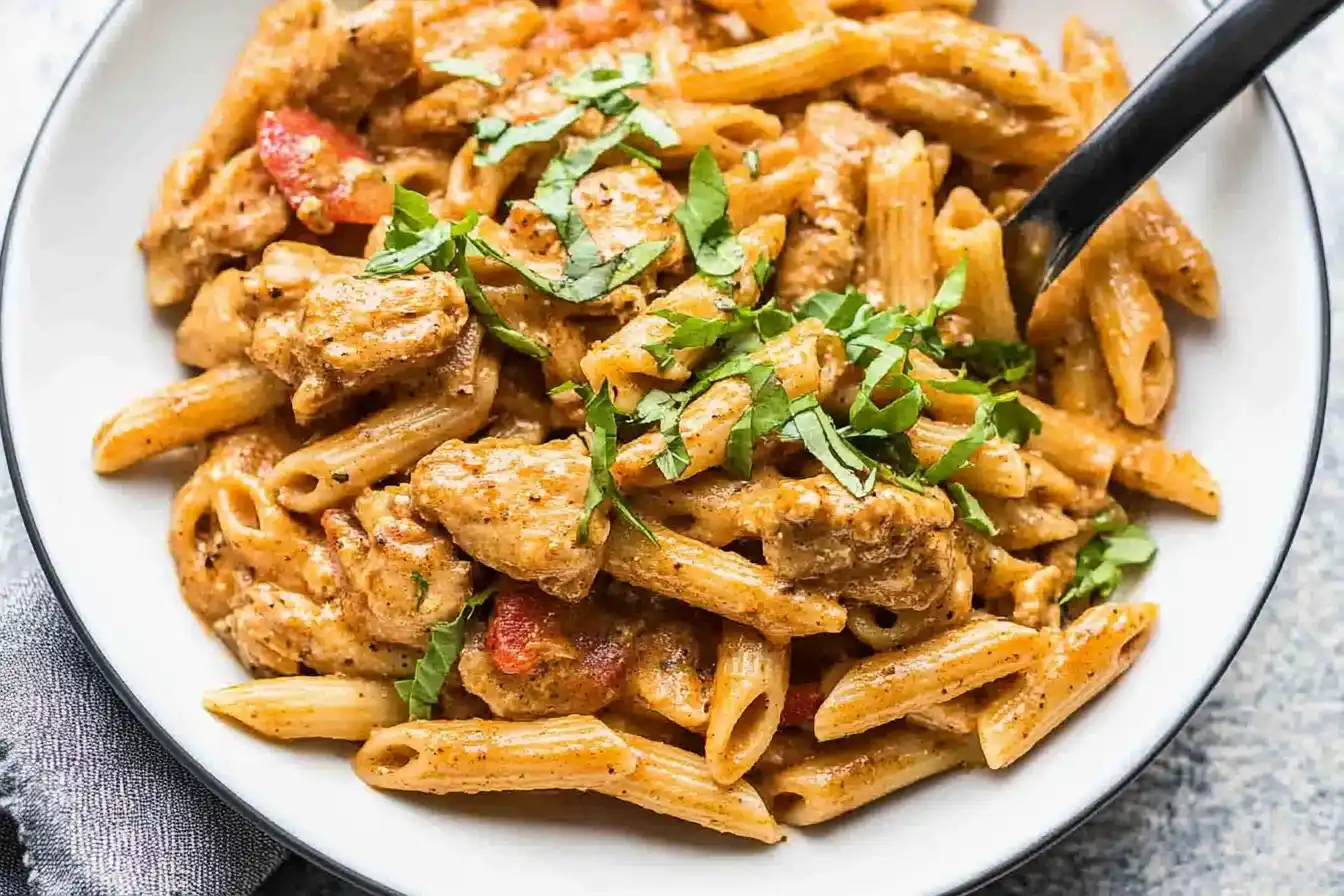 One Pot Creamy Cajun Chicken Pasta