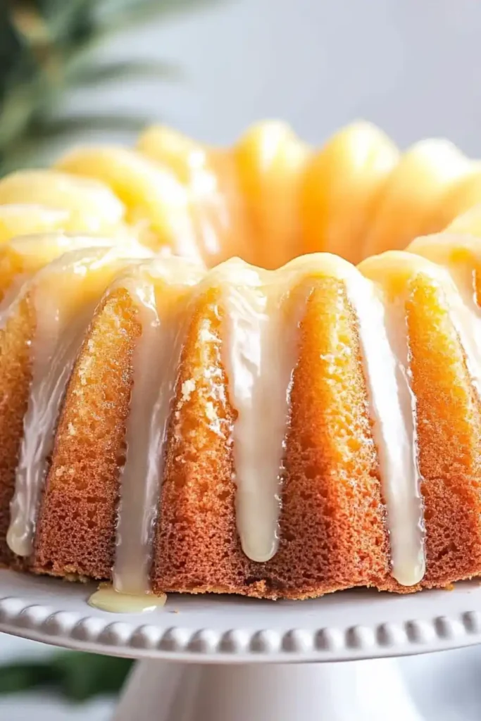 Pineapple Cream Cheese Bundt Cake