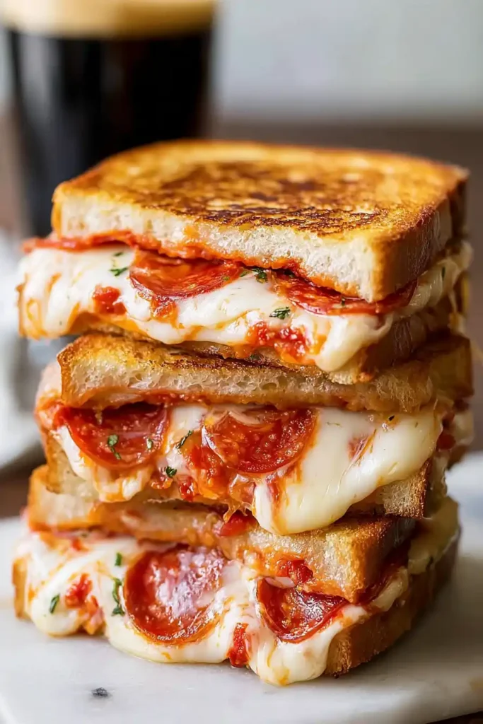 Pizza Grilled Cheese Sandwiches