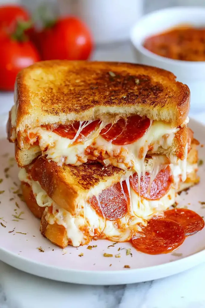 Pizza Grilled Cheese Sandwiches