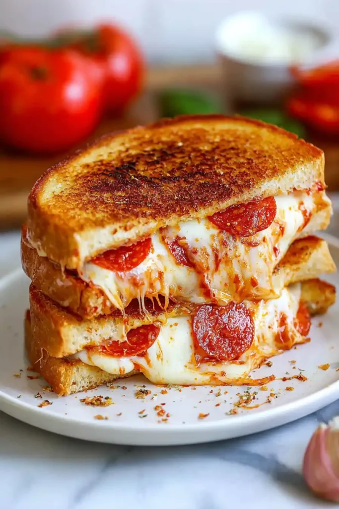 Pizza Grilled Cheese Sandwiches