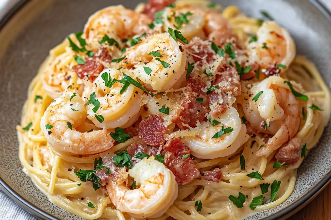 Shrimp Carbonara