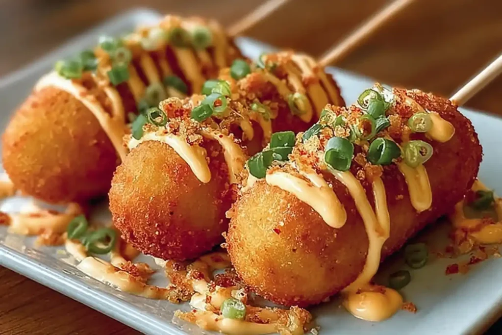 Shrimp and Crab Nacho Bomb Corn Dogs