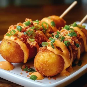 Shrimp and Crab Nacho Bomb Corn Dogs
