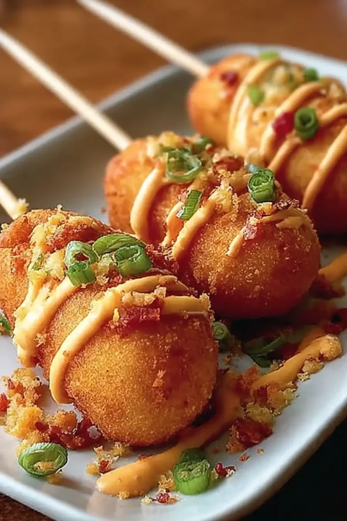 Shrimp and Crab Nacho Bomb Corn Dogs