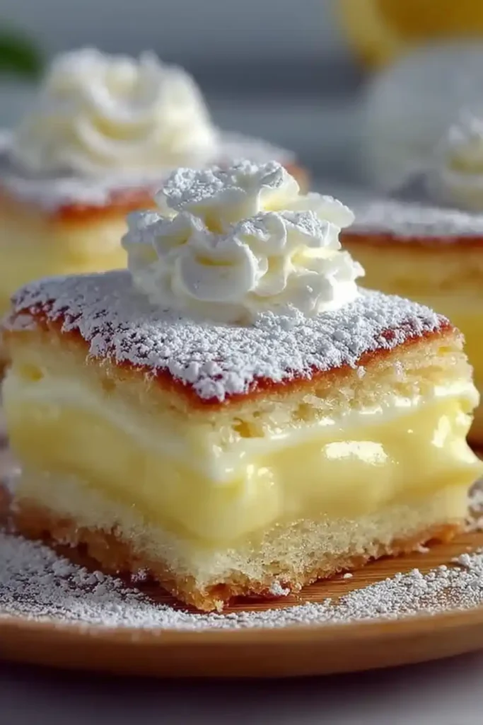 Vanilla Custard Cream Squares