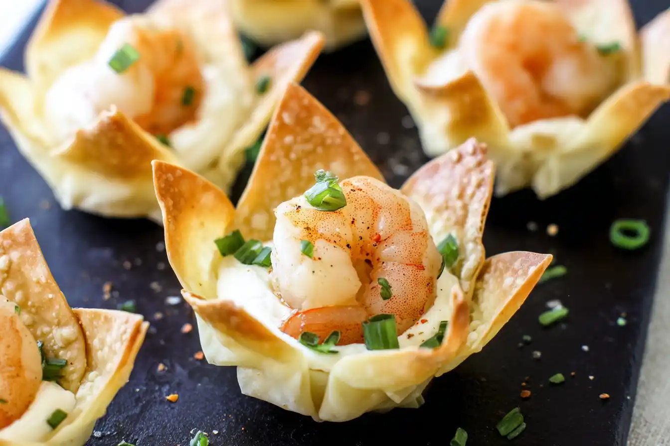 Baked Shrimp Wontons