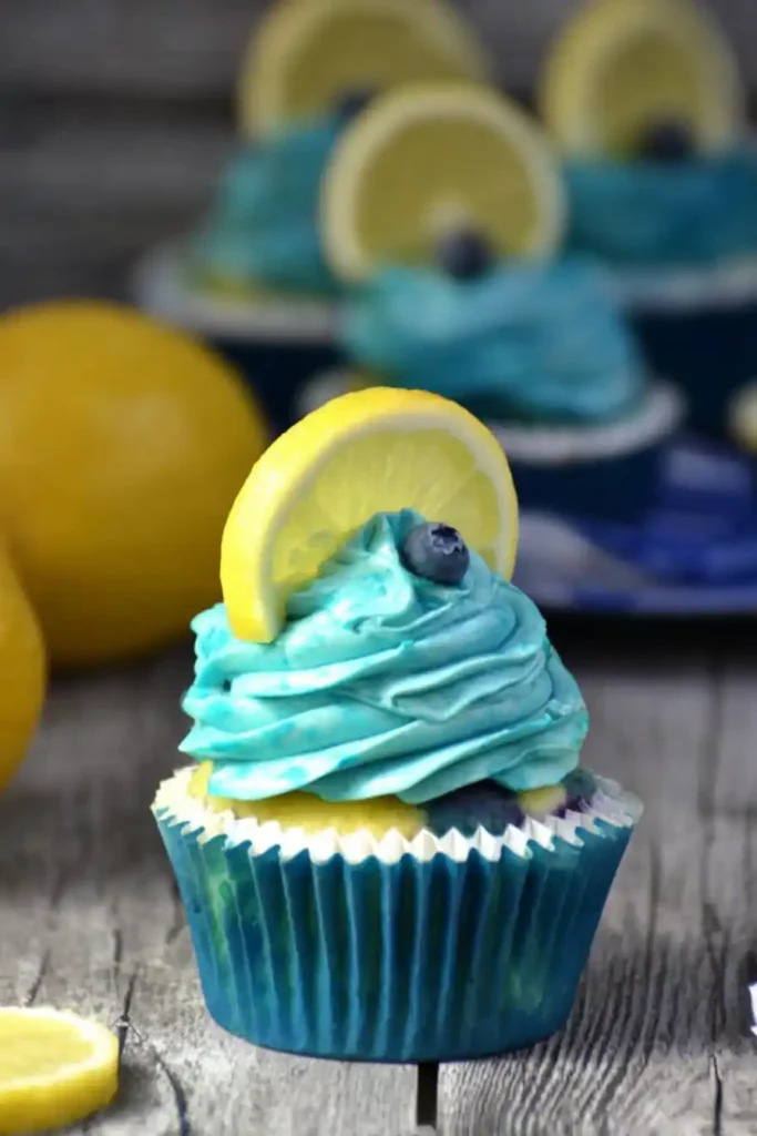 Blueberry Lemonade Cupcakes