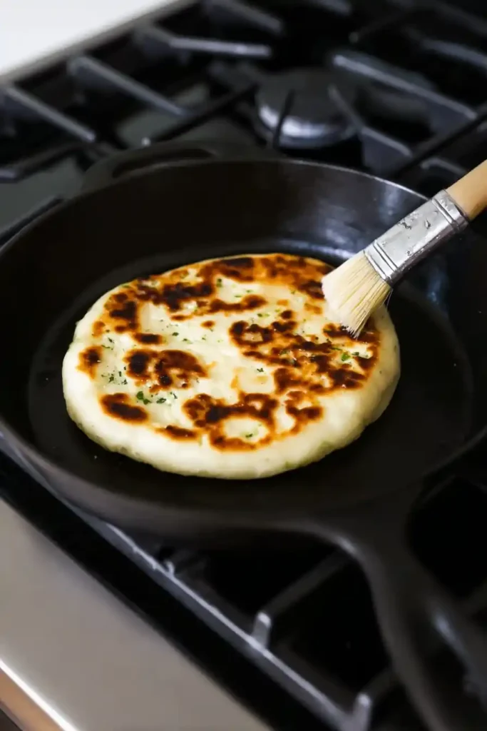 Cheesy Garlic Naan Bread