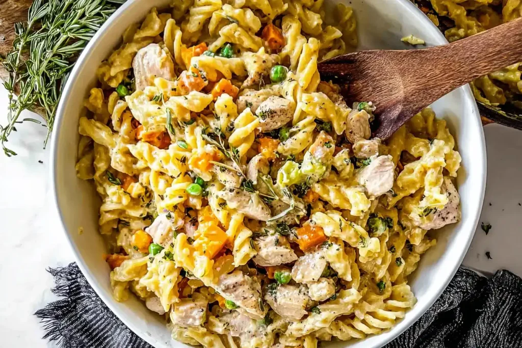 Chicken Pot Pie Pasta
