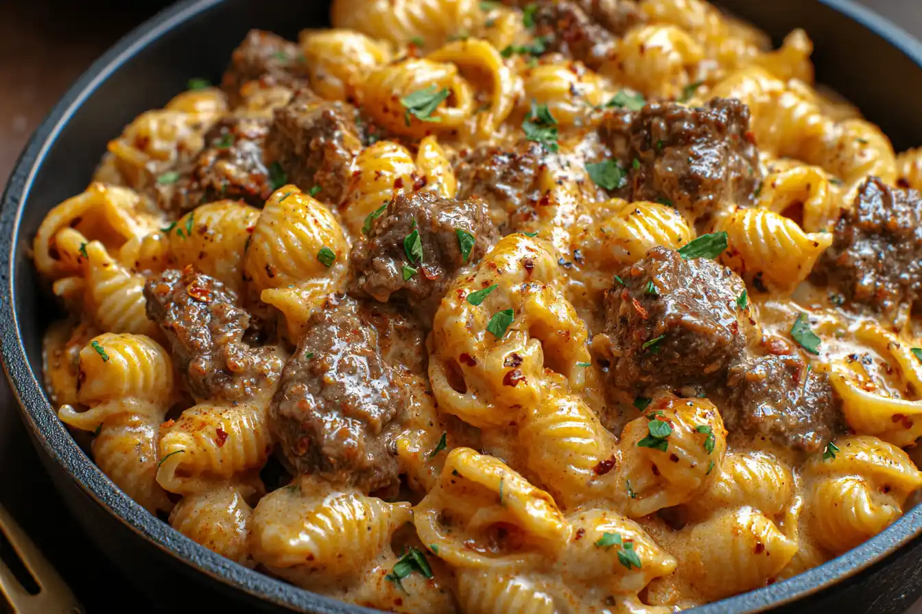Creamy Paprika Steak Shells