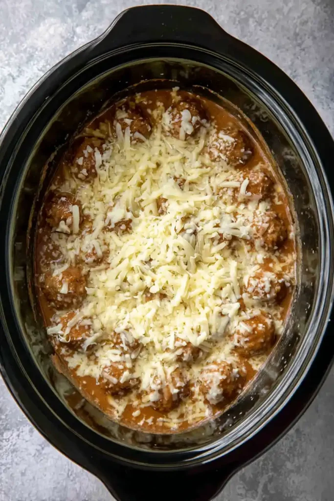 Crock Pot French Onion Meatballs