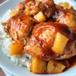Crockpot Pineapple BBQ Chicken