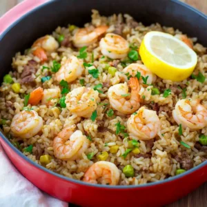 Dirty Rice with Shrimp