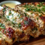 Garlic Parmesan Chicken Meatloaf