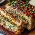 Garlic Parmesan Chicken Meatloaf