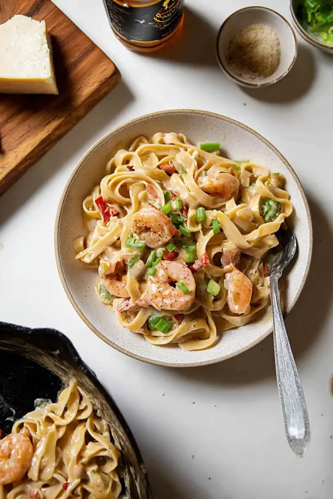 Jerk Shrimp Fettuccine