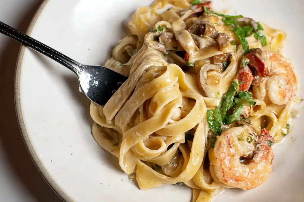 Jerk Shrimp Fettuccine