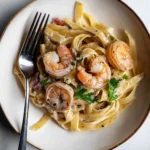 Jerk Shrimp Fettuccine