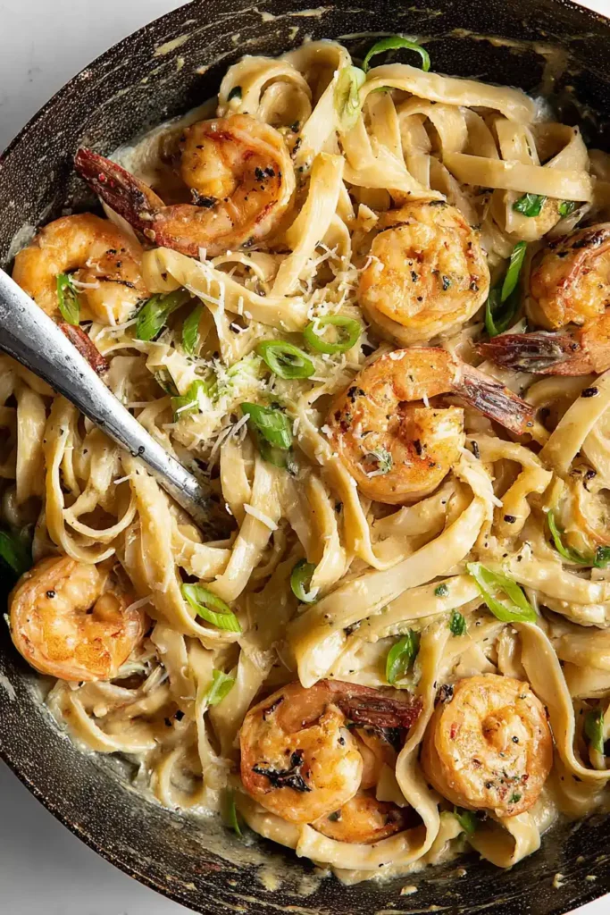 Jerk Shrimp Fettuccine