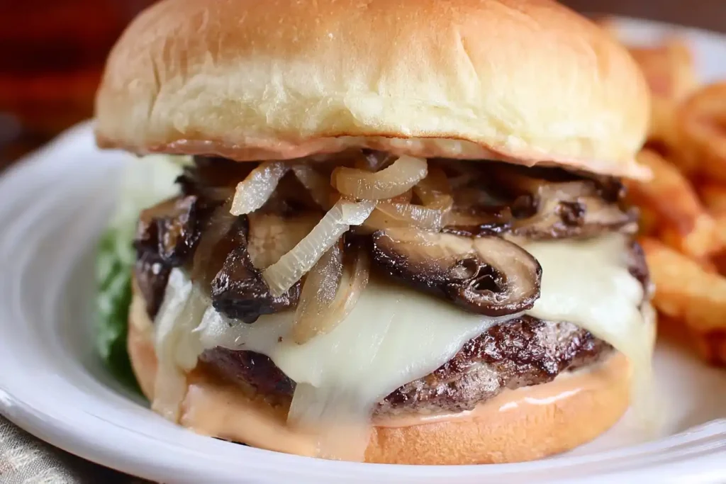 Mushroom Swiss Burger