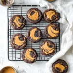 Peanut Butter Swirl Brownie Cookies