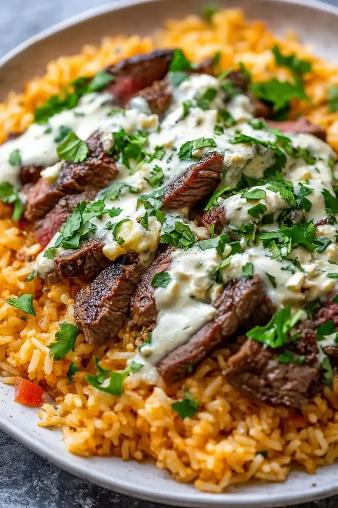 Steak & Queso Rice