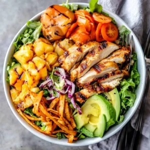 15 minute Hawaiian Chicken Salad Bowl