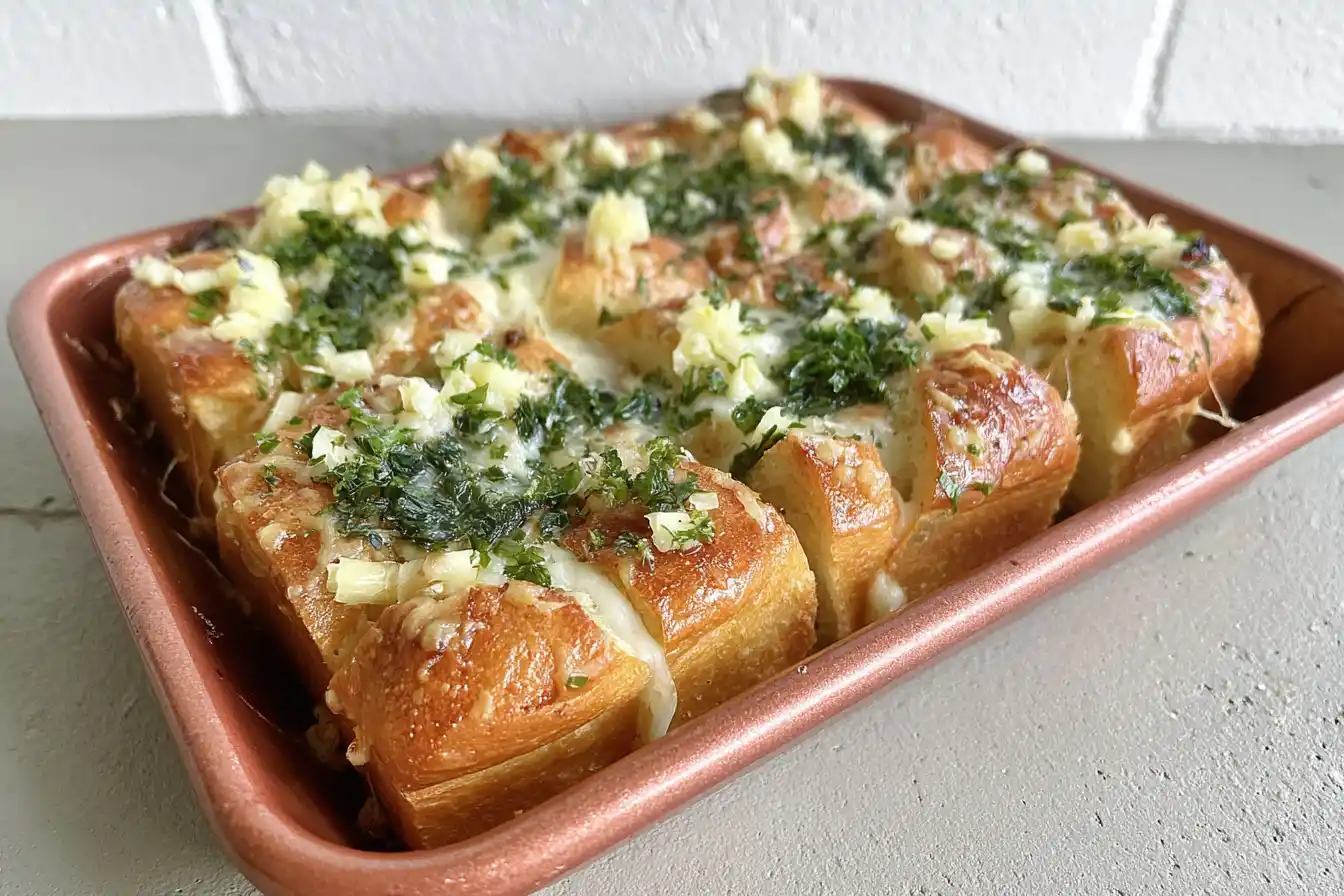 Cheesy Hawaiian Garlic Bread