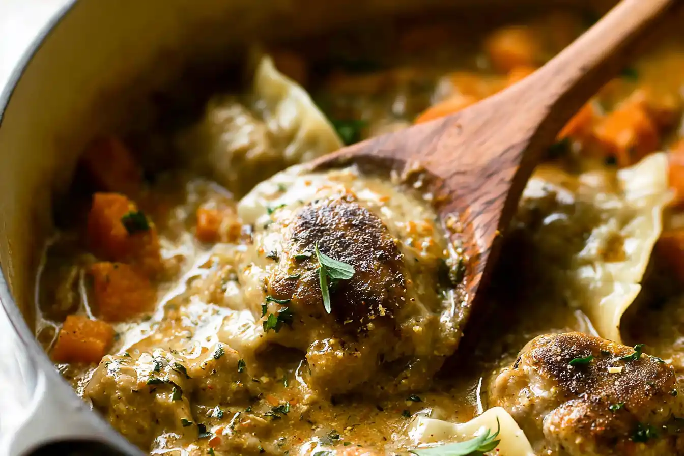 Chicken and Pumpkin Dumplings