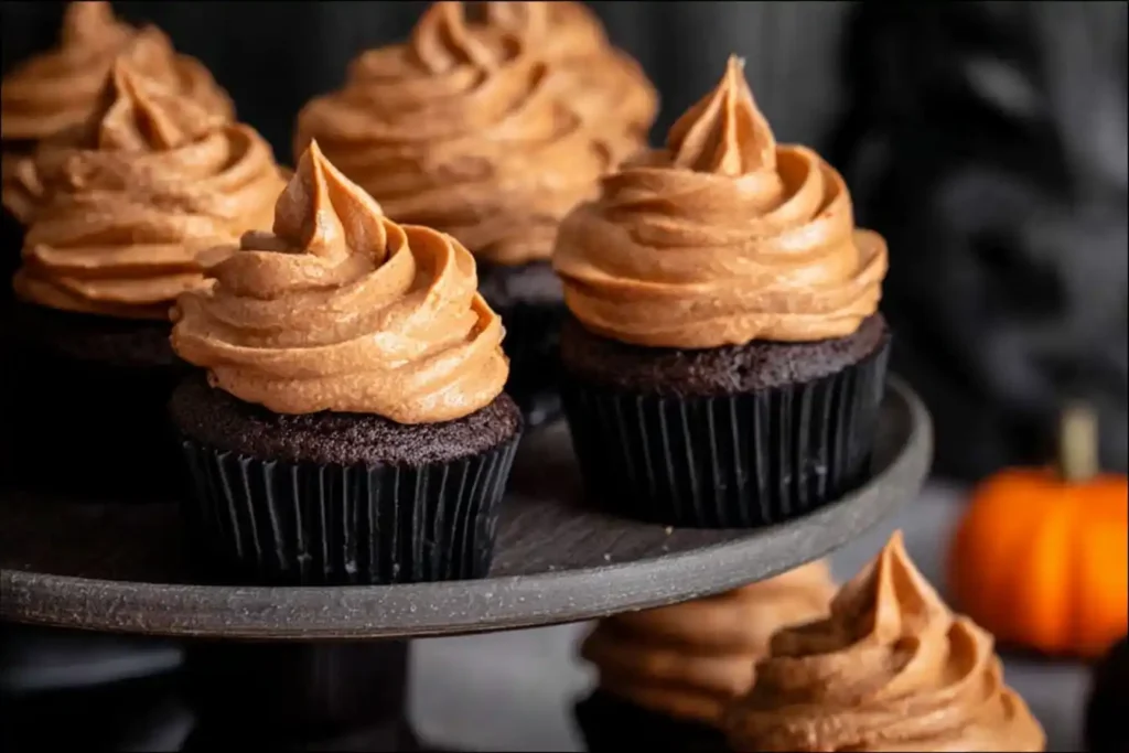 Chocolate Pumpkin Cupcakes