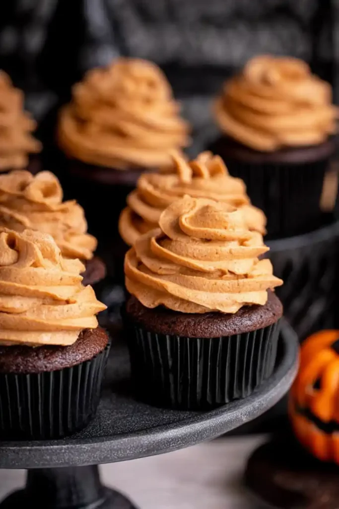 Chocolate Pumpkin Cupcakes