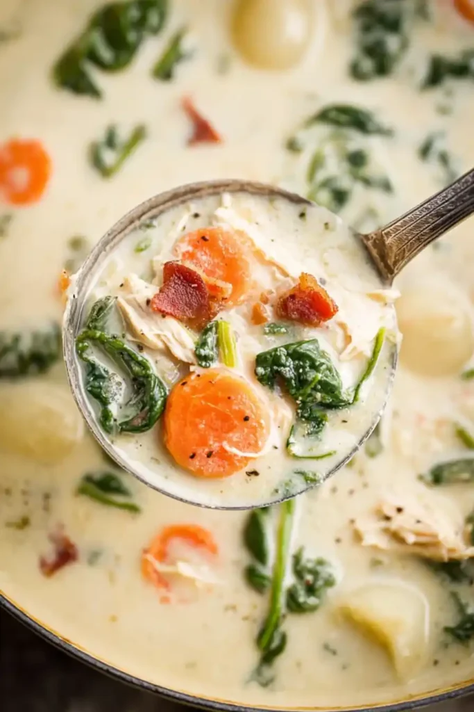 Creamy Crockpot Chicken Gnocchi Soup