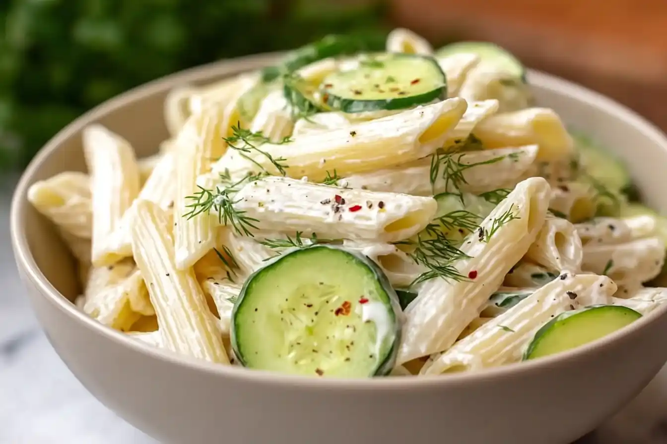 Healthy Cucumber Pasta Salad