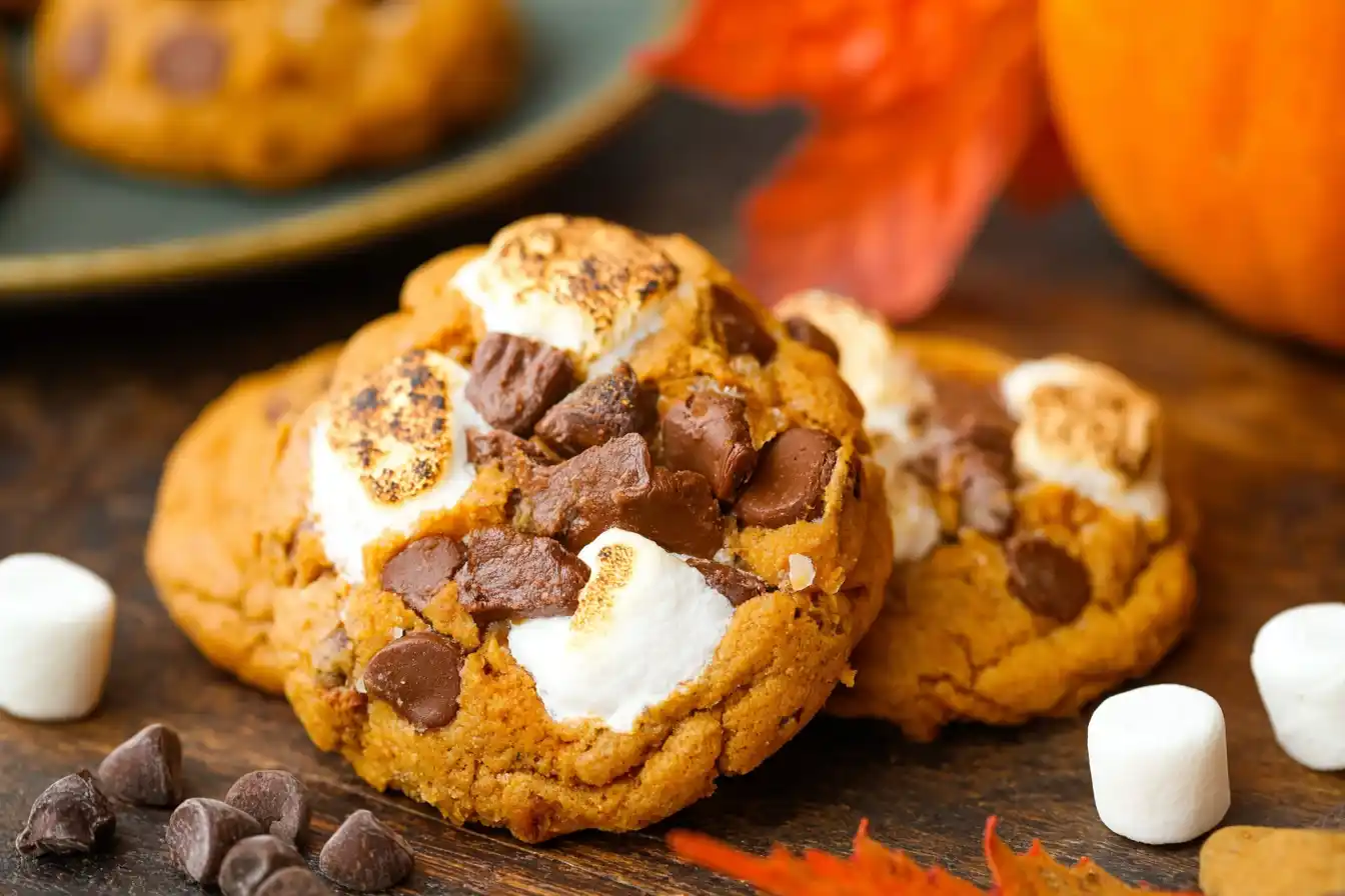 Pumpkin S’mores Cookies