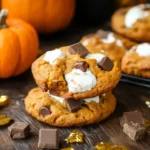 Pumpkin S’mores Cookies