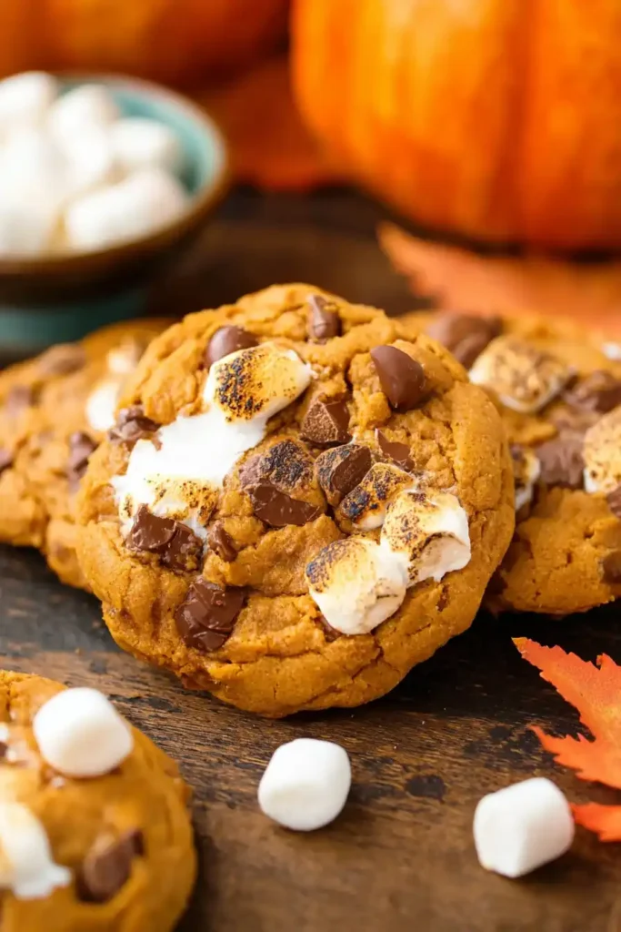 Pumpkin S’mores Cookies