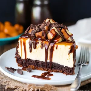 Turtle Brownie Cheesecake