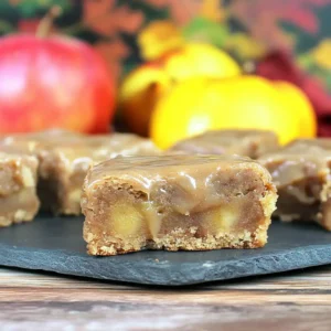 Apple Brownies with Maple Glaze