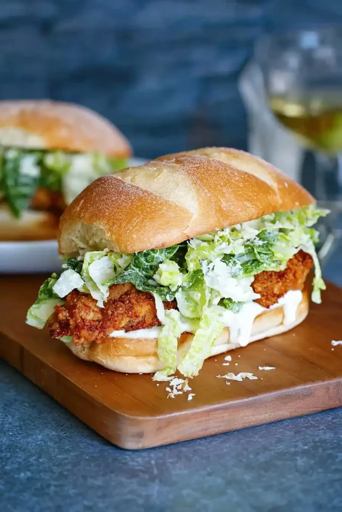 Crispy Chicken Caesar Sandwich