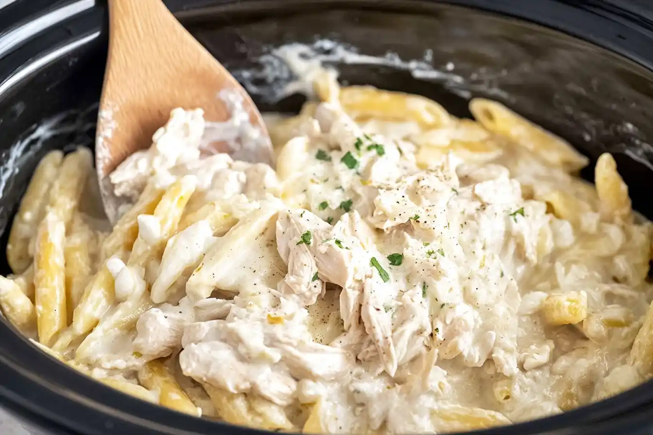 Crockpot Chicken Alfredo