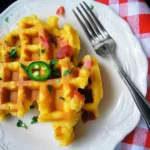 Jalapeno Cheddar Cornbread Waffles