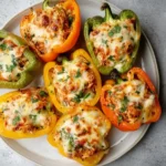 Leftover Turkey Stuffed Peppers