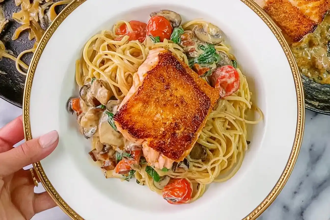 Tuscan Salmon Pasta