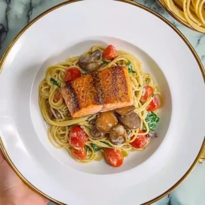 Tuscan Salmon Pasta