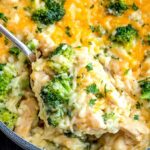 One Pot Cheesy Chicken Broccoli Rice Casserole