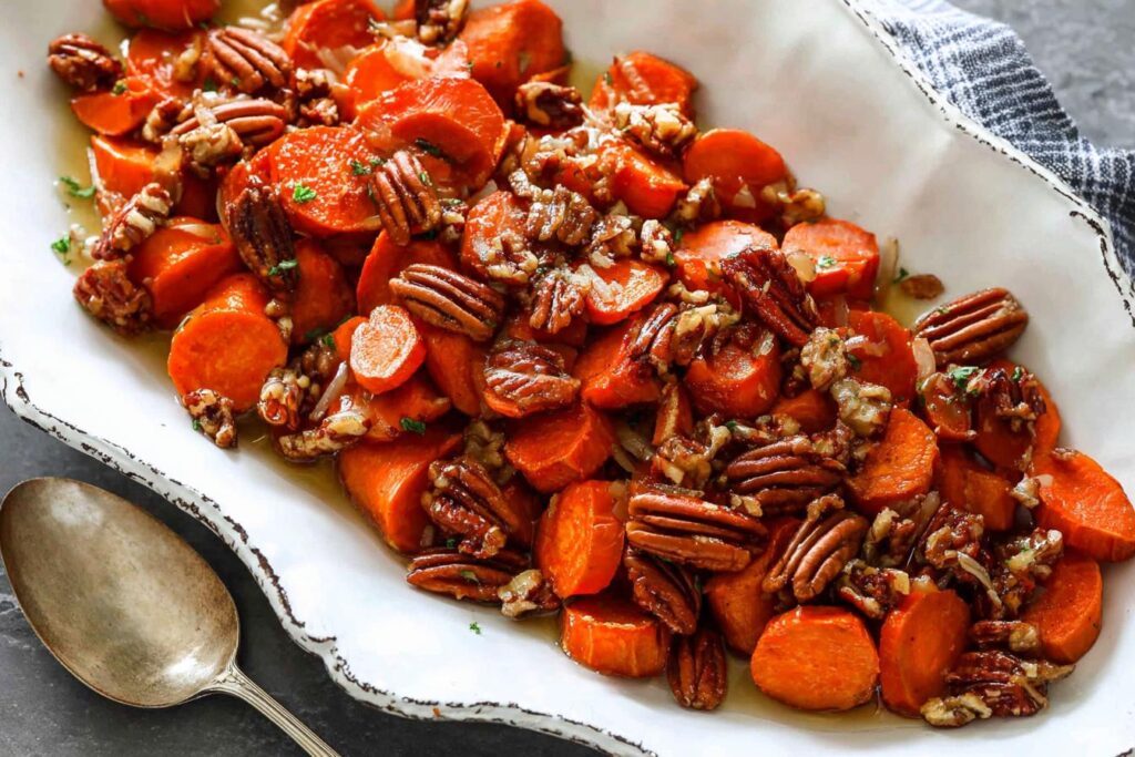 Maple-Pecan Roasted Sweet Potatoes